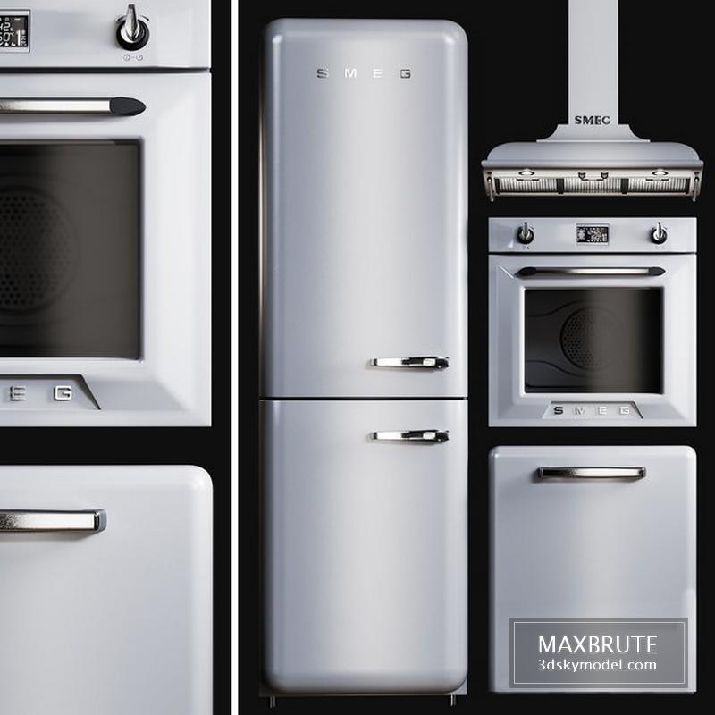 Kitchen Appliances Smeg Victoria 3d model Download Maxbrute Furniture ...