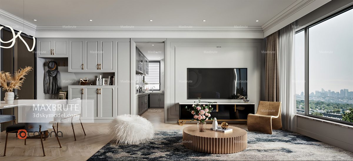 Living room vol4 2021 3d model 3dsmax Download -Buy -Maxbrute Furniture